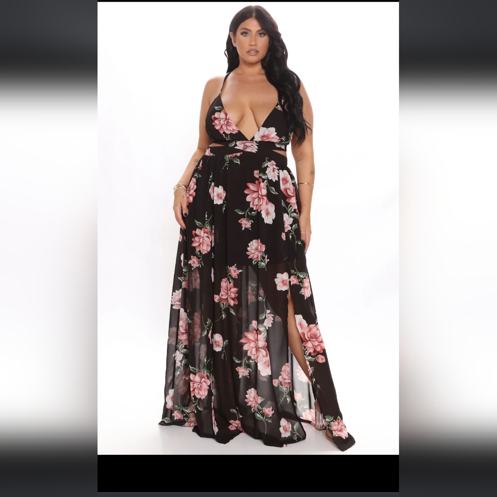 NWT FASHION NOVA LANAI MAXI DRESS Size 2x